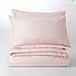 Soft Washed Cotton Duvet Cover and Pillowcase Set Rose Water undefined