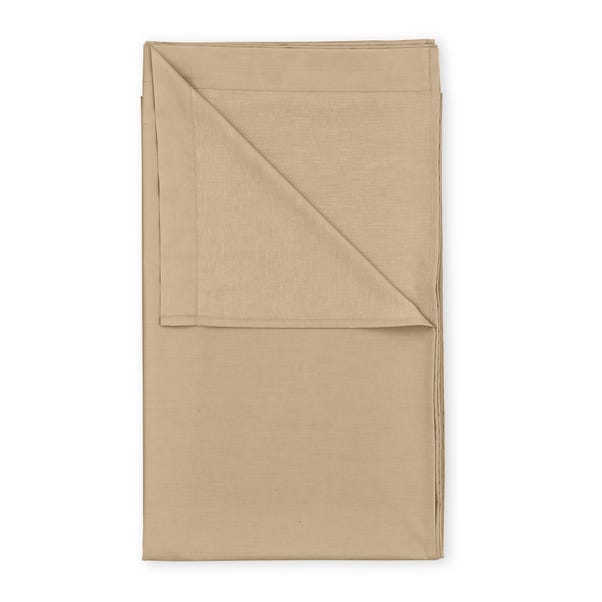 Pure Cotton Flat Sheet Warm Sand undefined