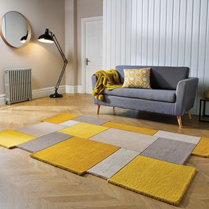 Collage Modern Cut-out Wool Rug