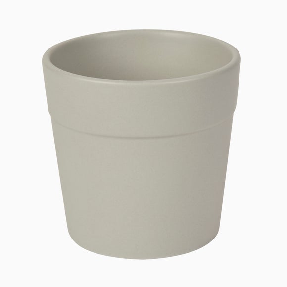 Grey Ceramic Plant Pot Dunelm