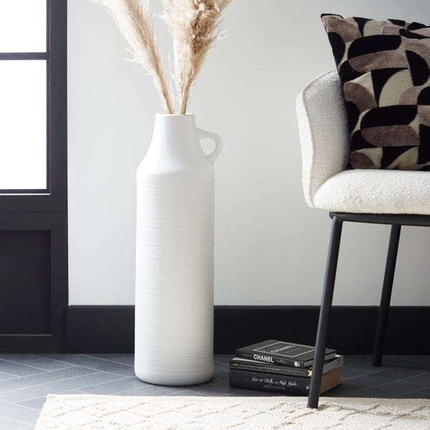 Ceramic White Vase 60cm White