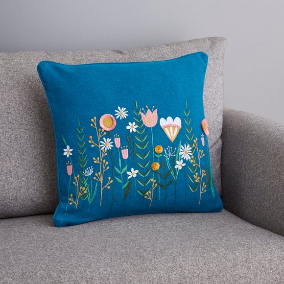 Scandi Floral Modern Cushion Cover Dunelm