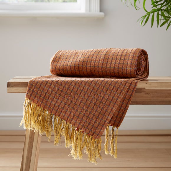 Bilbao Woven Throw Dunelm