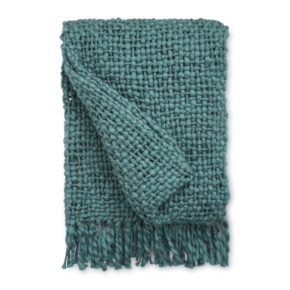 Freya Chunky Knit 130cm X 180cm Throw | Dunelm