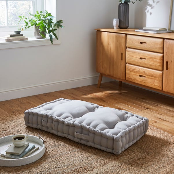 Two Seater Floor Cushion Grey