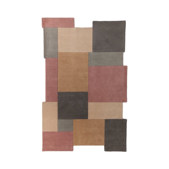 Abstract Collage Rug Dunelm