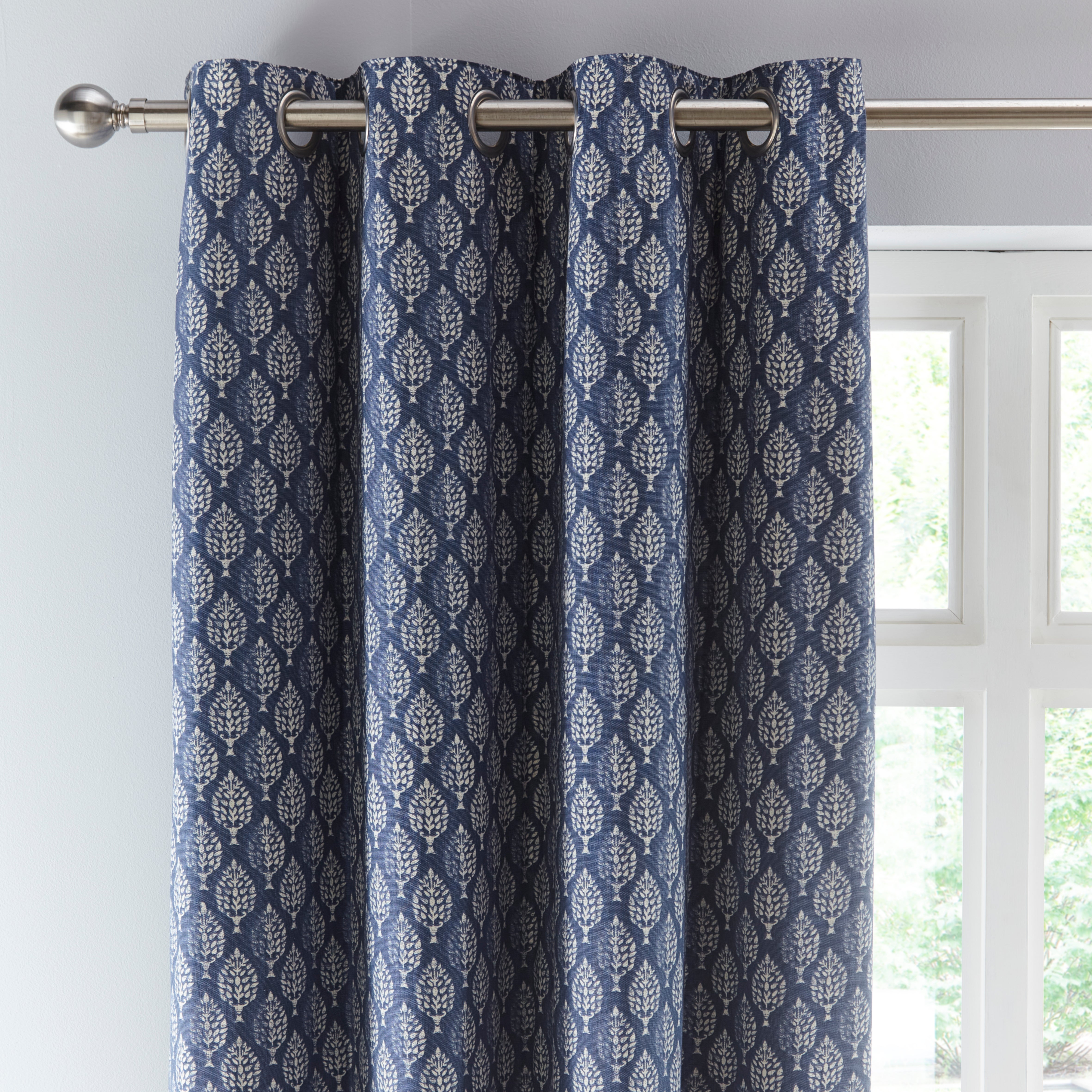 Connor Tree Eyelet Curtains | Dunelm