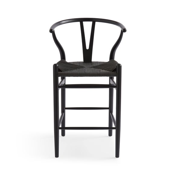 Lara Bar Stool Black Dunelm