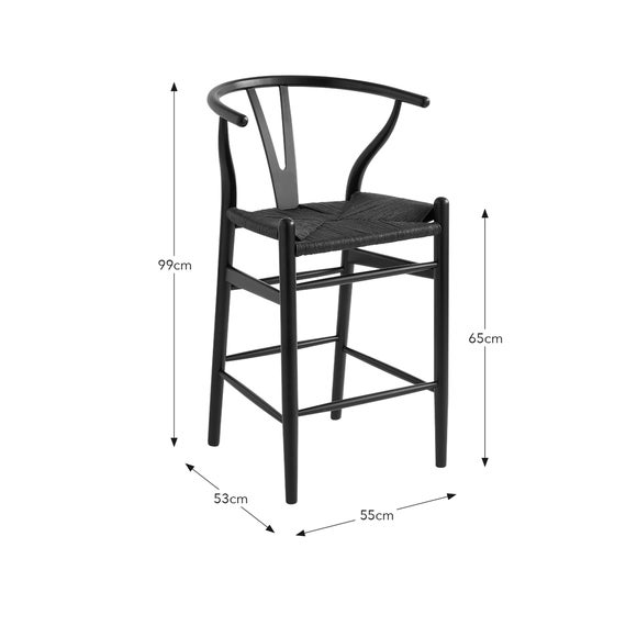 wishbone bar stool dunelm