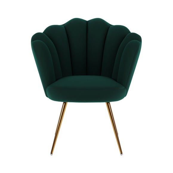 Vivian Velvet Cocktail Chair Dunelm