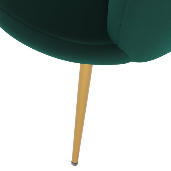 Vivian Velvet Cocktail Chair Dunelm