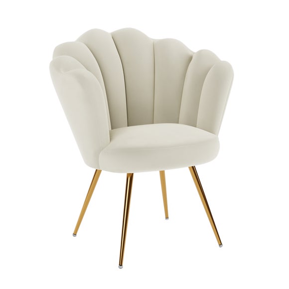 Vivian Velvet Cocktail Chair Dunelm
