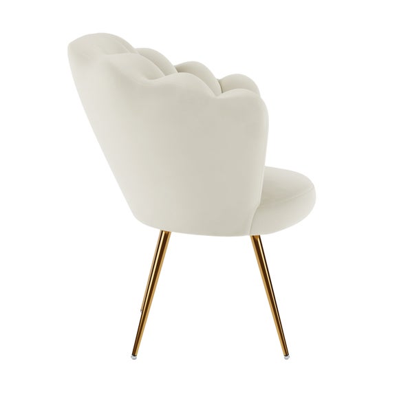 Vivian Velvet Cocktail Chair Dunelm