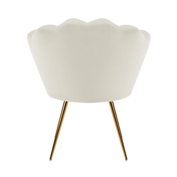 Vivian Velvet Cocktail Chair Dunelm