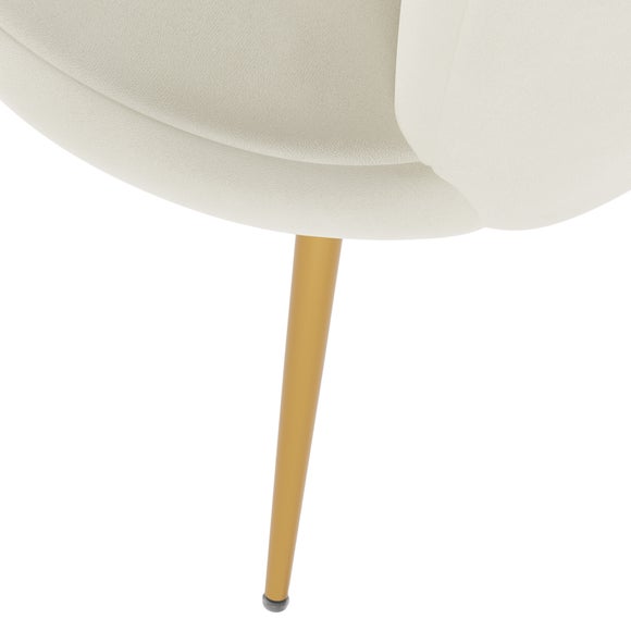 Vivian Velvet Cocktail Chair Dunelm