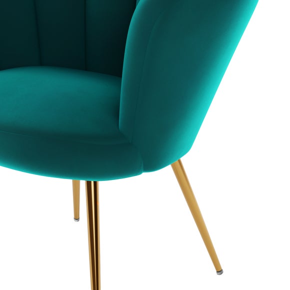 Vivian Velvet Cocktail Chair Dunelm