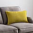 Clara Cotton Velvet Rectangle Cushion Chartreuse undefined