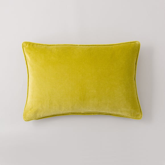 rectangular velvet cushions