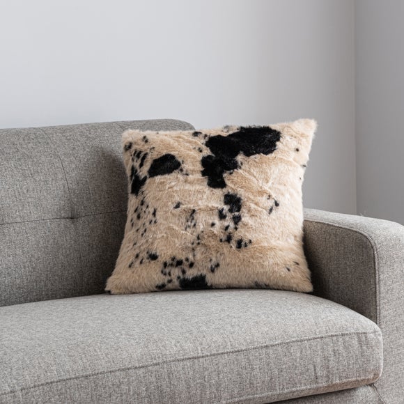 Faux cowhide throw pillows sale