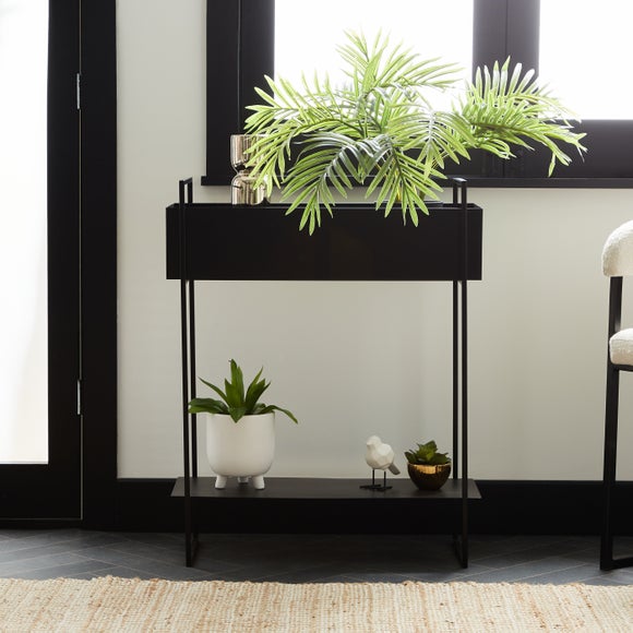 Black plant stand deals indoor