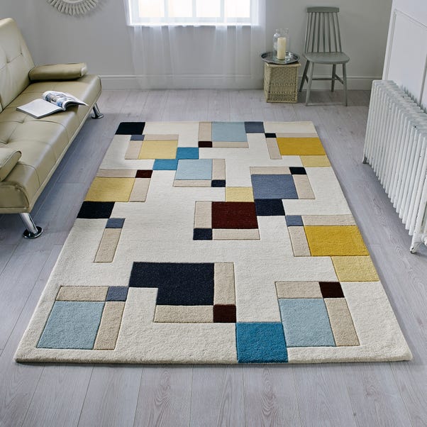Illusion Abstract Blocks Rug  undefined
