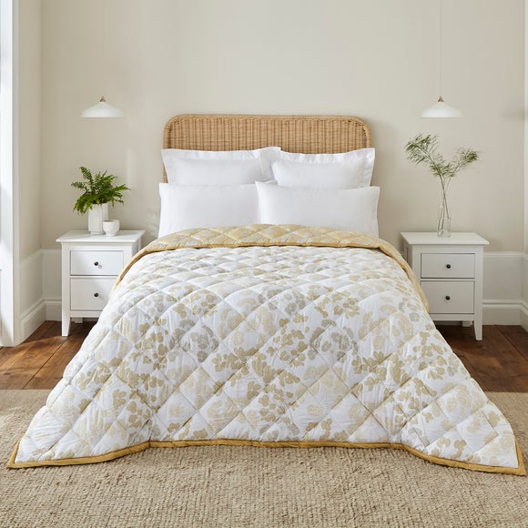 Dorma Daylesford Yellow 100 Cotton Bedspread Dunelm