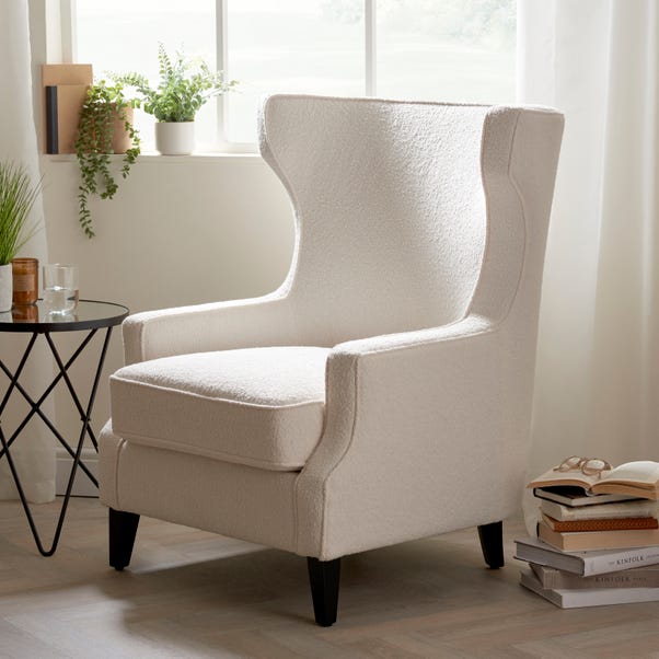 Alexi Ivory Boucle Occasional Chair Ivory