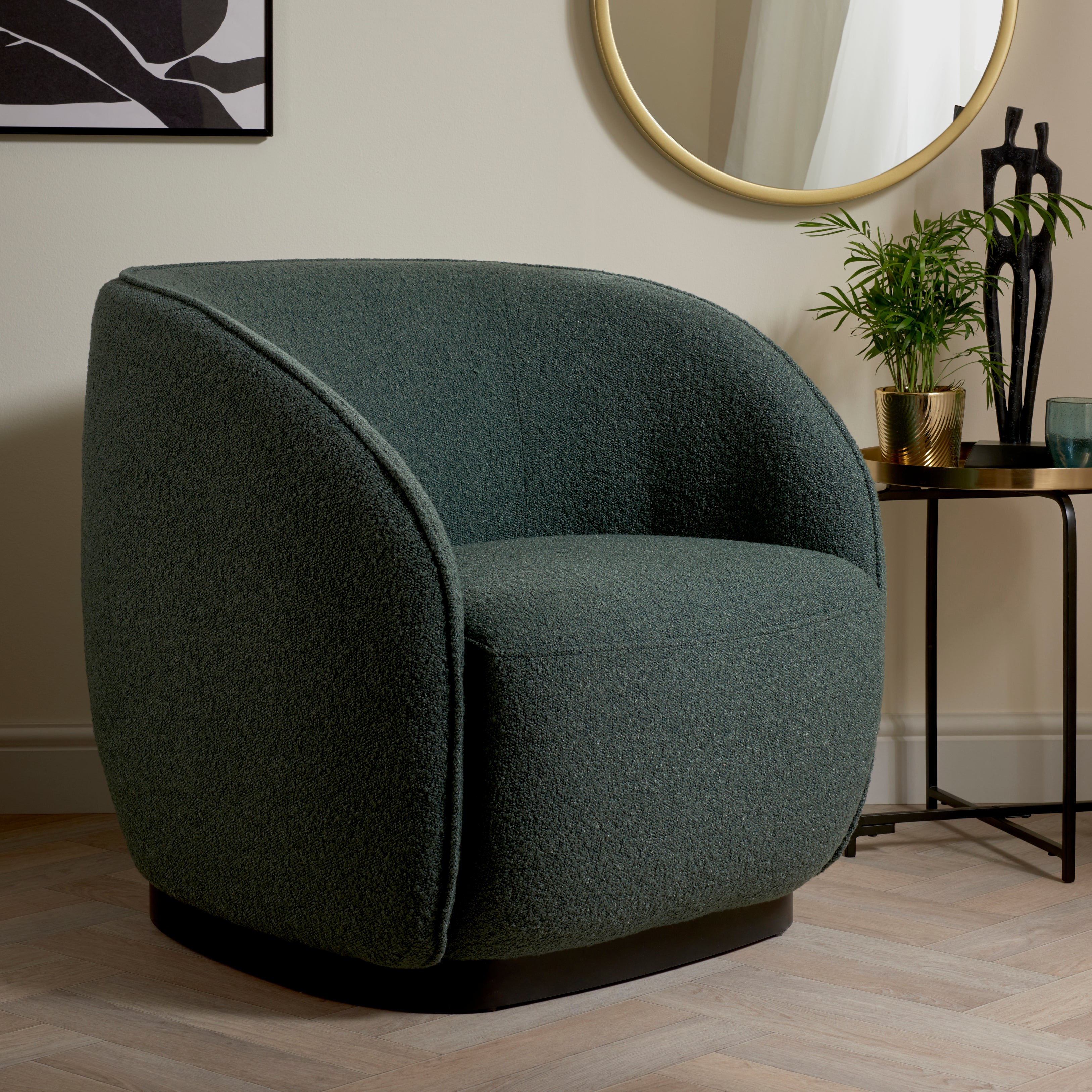 Arlo Boucle Chair | Dunelm