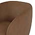 Arlo Distressed Faux Leather Accent Chair Tan (Brown)
