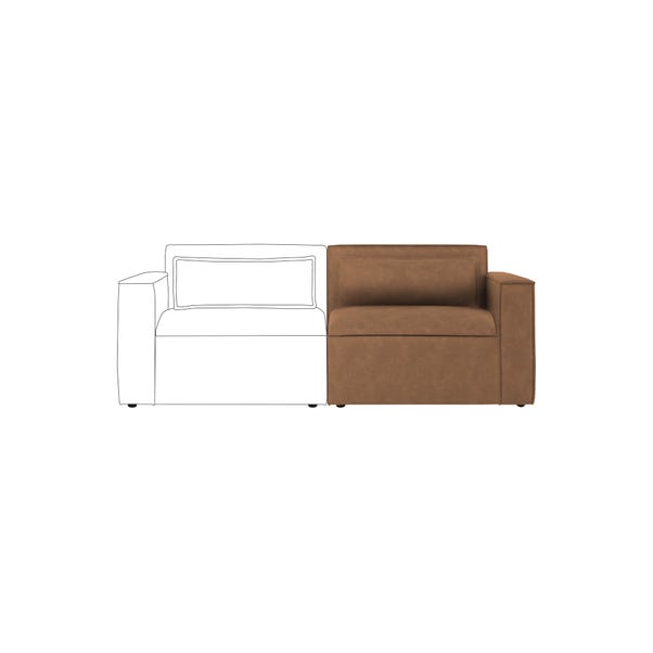 Modular Arne Faux Leather Right Hand Seat Tan