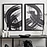 Set of 2 Abstract Wall Prints Black and white