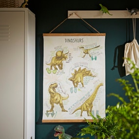 All About Dinosaurs Hanging Canvas