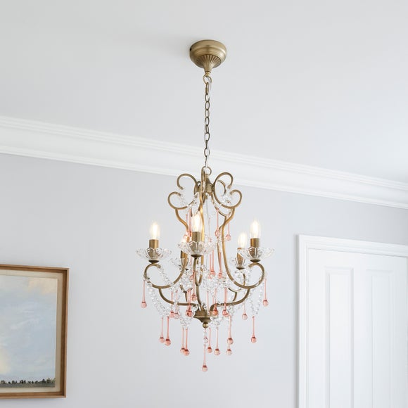 Gold chandelier deals dunelm