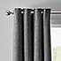 Haworth Chenille Graphite Eyelet Curtains  undefined