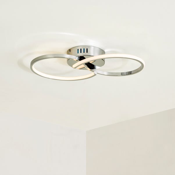 Infinity LED Ceiling Fitting Chrome