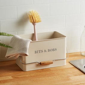 Cream and Bamboo Bits and Bobs Caddy