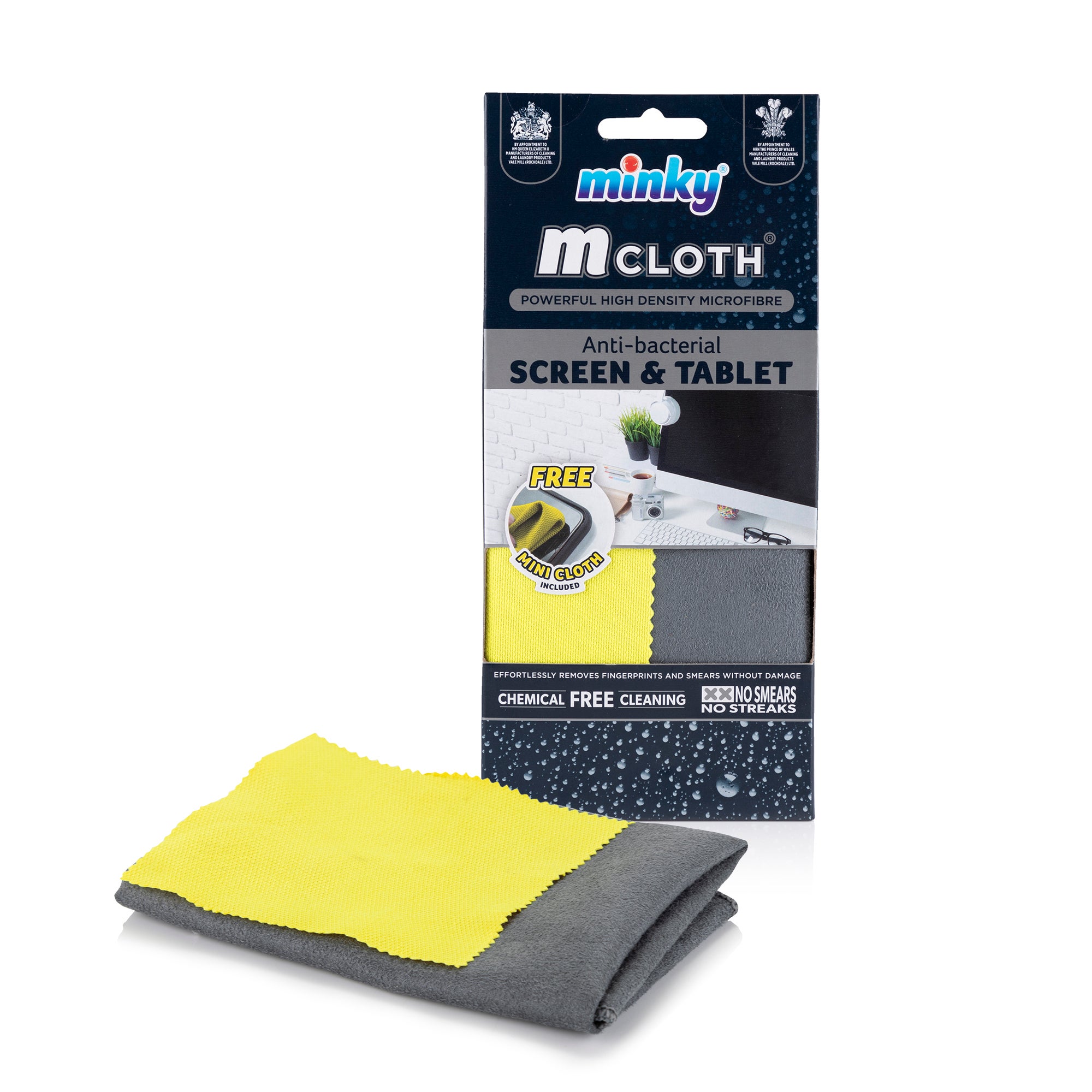 Minky Antibacterial Screen And Tablet Cloth Yellow