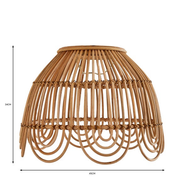 rattan lamp shade dunelm