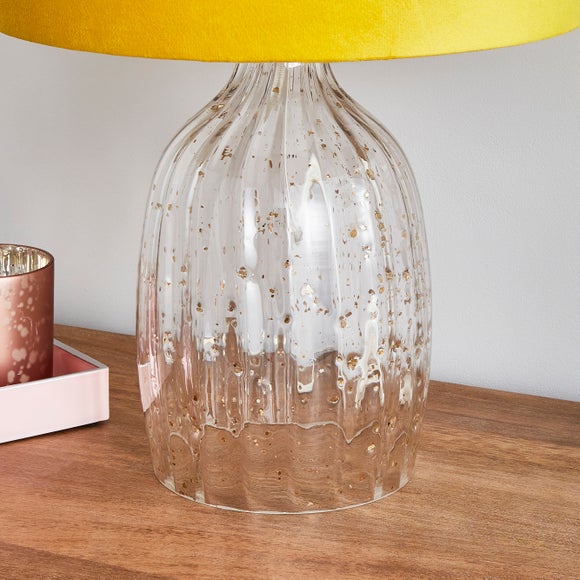 dunelm yellow table lamp