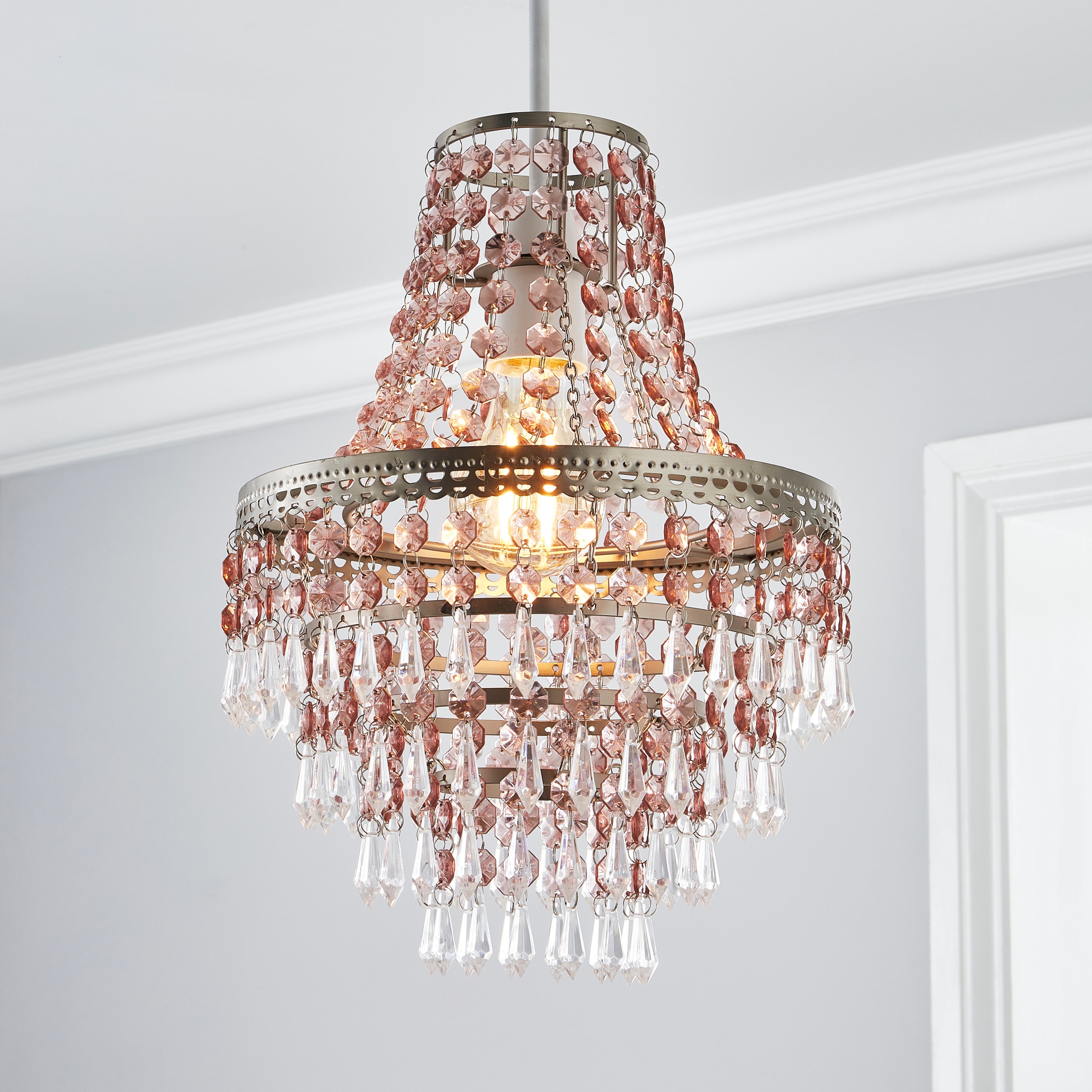 Click to view product details and reviews for Blenheim Easy Fit Pendant Rose.
