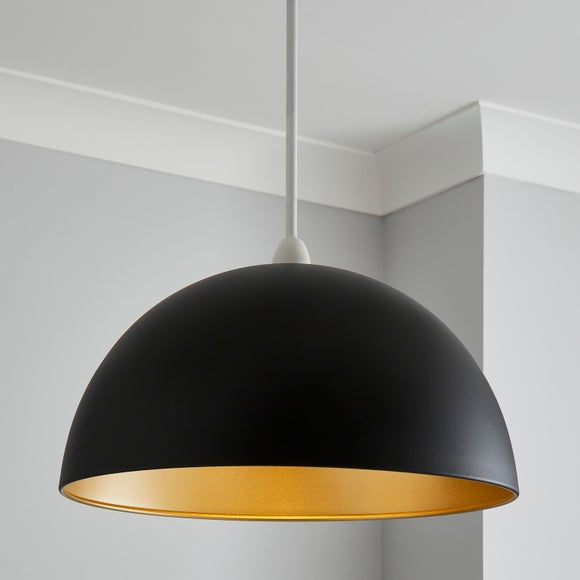 black lampshade dunelm