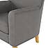 Cooper Grey Faux Leather Armchair Grey