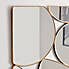 Framed Rectangle Multi Pebble Wall Mirror, 90x60cm Gold