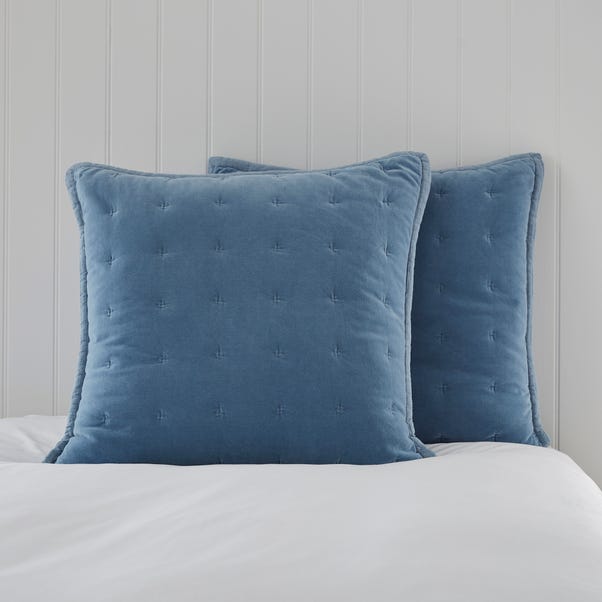 Dorma Adeena Blue Continental Pillowcase image 1 of 2