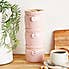 Set of 3 Blush Hang Tag Stacking Canisters Blush