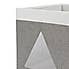 Triangle Mesh Grey Foldable Box  Grey