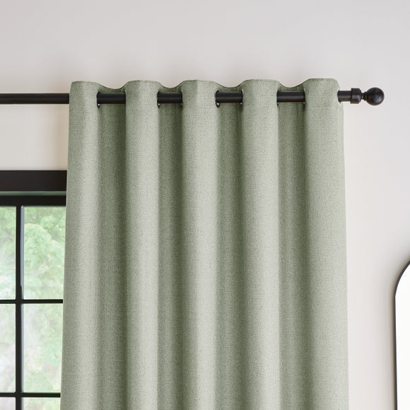 sage green curtains