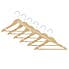 Pack of 6 Kid's Wooden Hangers Natural Natural