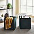 Set of 2 Green Foldable Cord Storage Boxes Green
