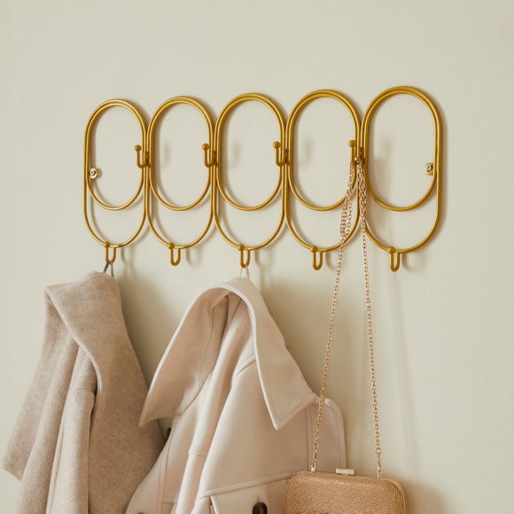 Curves Gold Hooks Dunelm